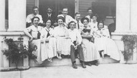 1910 - Edward Williams in front center, Aunt Ida (Wons) Smith sister - just now left (arm resting)