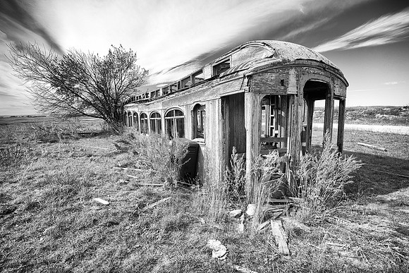 Great Northern Railcar, 16x24, photograph on aluminum, edition of 6, $795